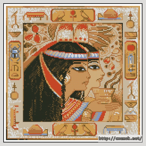 Скачать схему вышивки египет