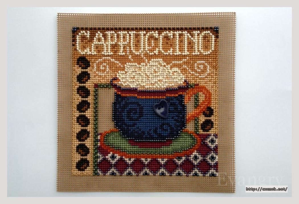 Скачать схему вышивки нитками Cappuccino, автор 