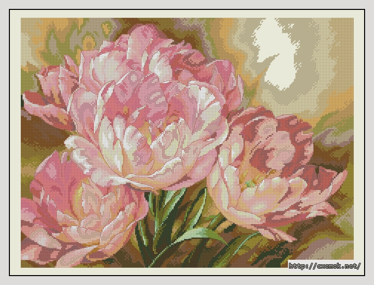 Download embroidery patterns by cross-stitch  - Tulip trio, author 