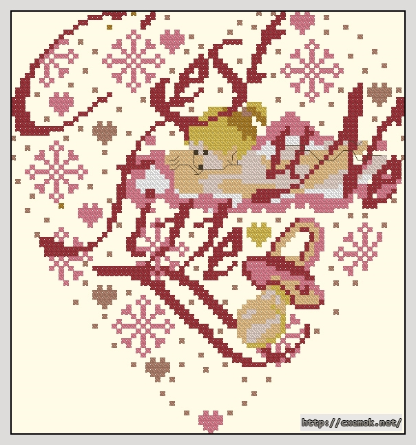 Download embroidery patterns by cross-stitch  - C''est une fille, author 