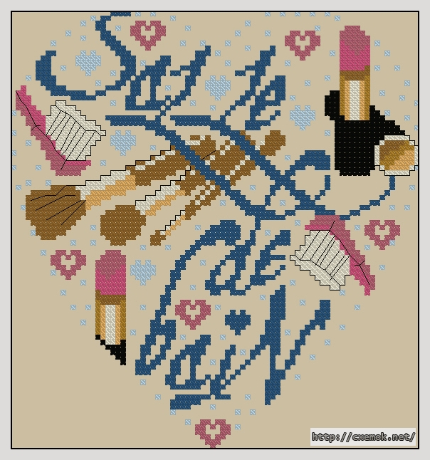 Download embroidery patterns by cross-stitch  - Salle de bain, author 