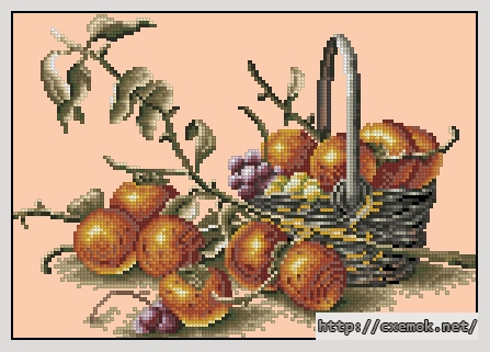 Download embroidery patterns by cross-stitch  - Хурма, author 