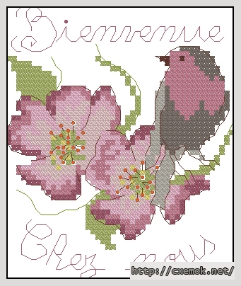 Download embroidery patterns by cross-stitch  - Bienvenue chez mous, author 