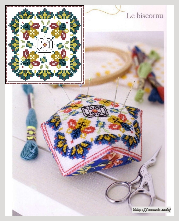 Download embroidery patterns by cross-stitch  - Le biscornu, author 