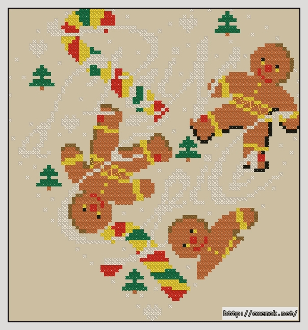 Download embroidery patterns by cross-stitch  - Pain d''epices, author 