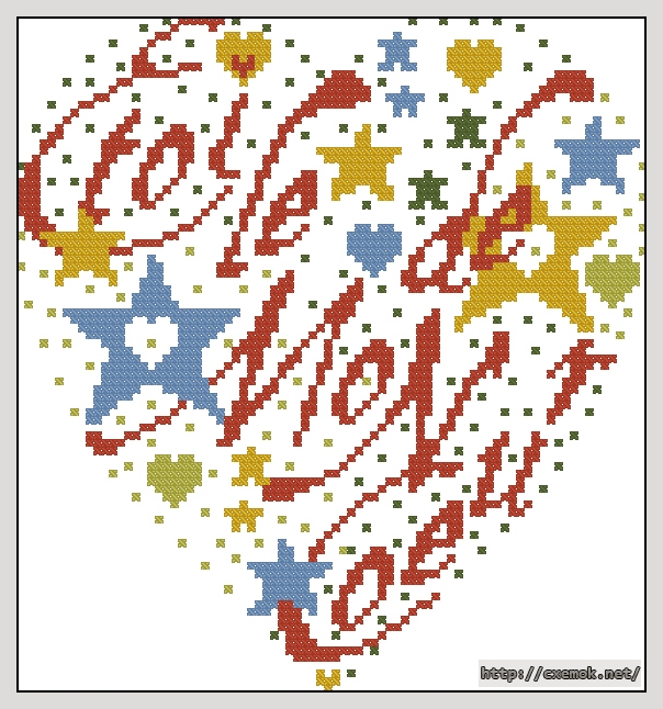 Download embroidery patterns by cross-stitch  - Etoile de mon coeur, author 