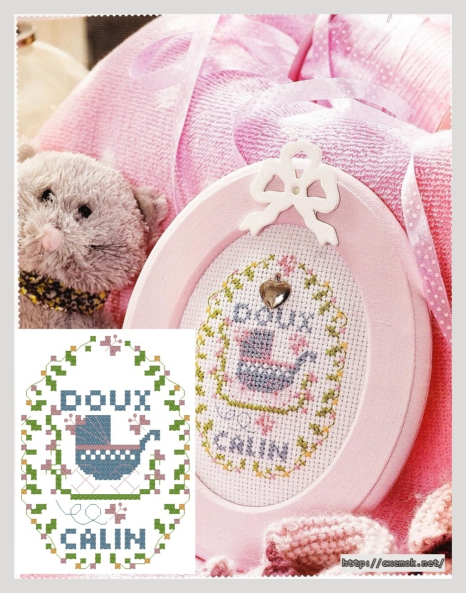 Download embroidery patterns by cross-stitch  - Doux calin, author 