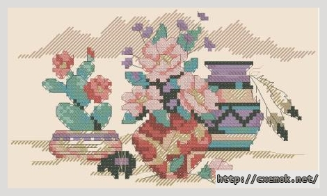 Download embroidery patterns by cross-stitch  - Matted accents, author 