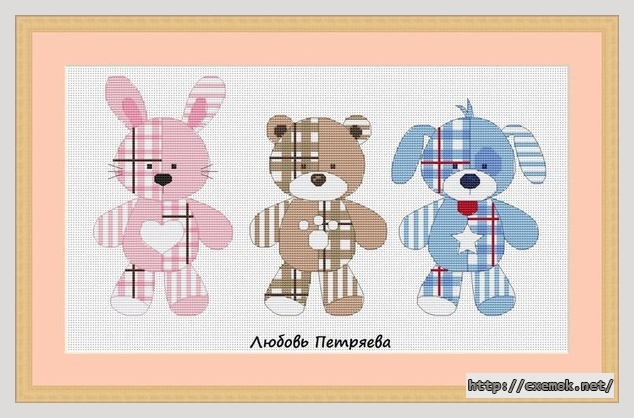 Download embroidery patterns by cross-stitch  - Игрушки