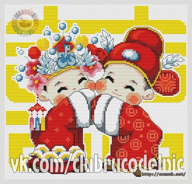 Download embroidery patterns by cross-stitch  - Китай