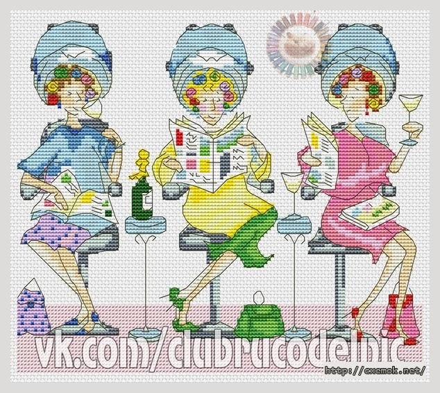 Download embroidery patterns by cross-stitch  - Время отдыха