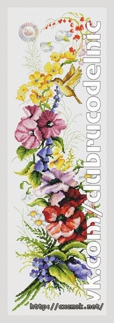 Download embroidery patterns by cross-stitch  - Краски лета