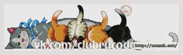 Download embroidery patterns by cross-stitch  - Ланч