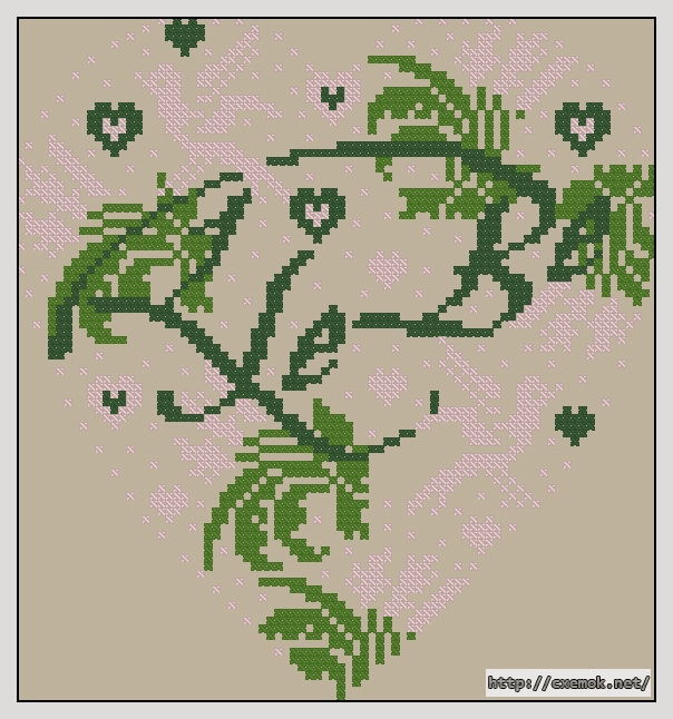 Download embroidery patterns by cross-stitch  - Kiebe, author 
