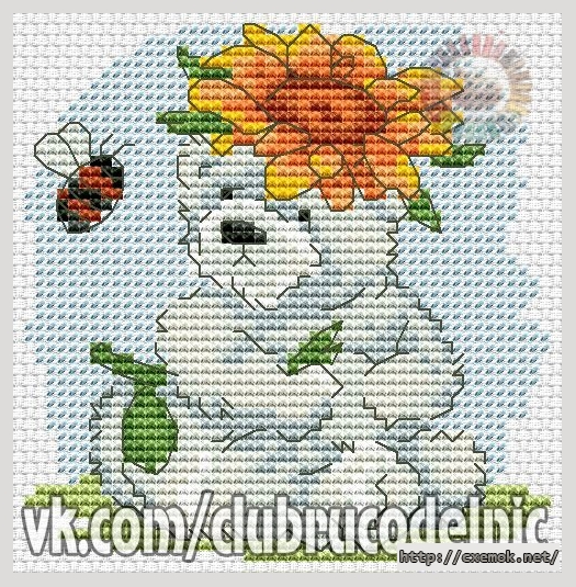 Download embroidery patterns by cross-stitch  - Best friend