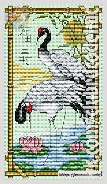 Download embroidery patterns by cross-stitch  - Священная птица востока