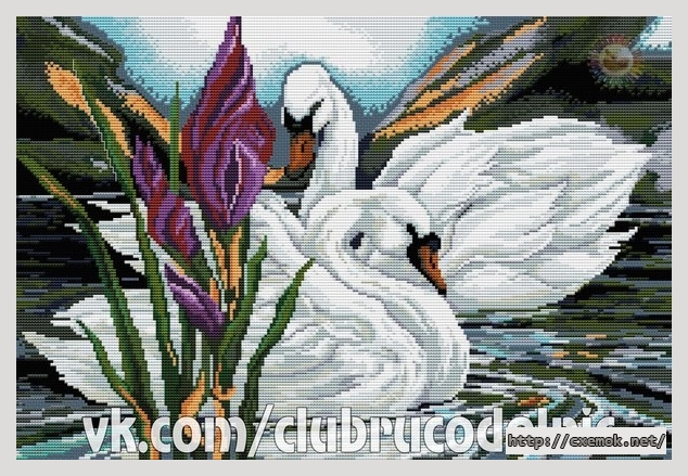Download embroidery patterns by cross-stitch  - Идеальная пара