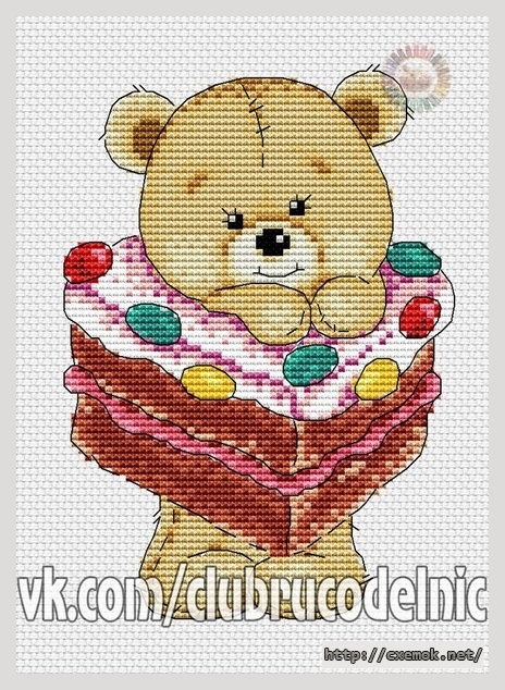Download embroidery patterns by cross-stitch  - Сладкоежка