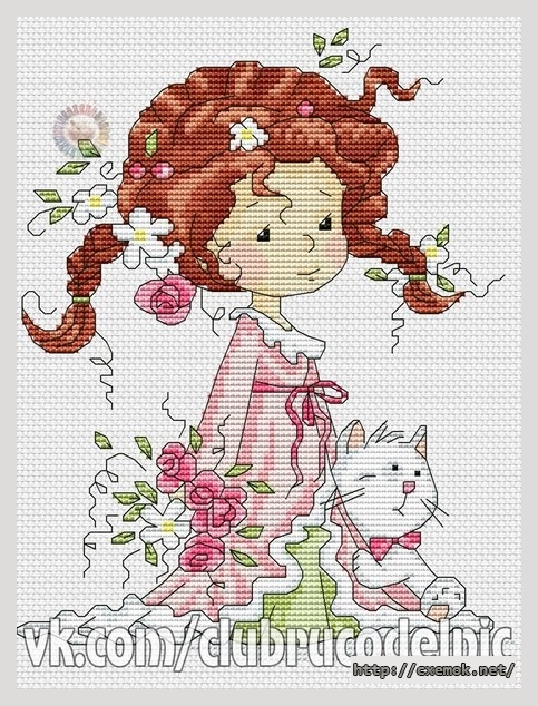 Download embroidery patterns by cross-stitch  - Утренняя фея