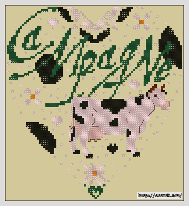 Download embroidery patterns by cross-stitch  - Campagne, author 