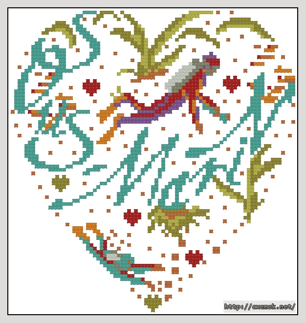 Download embroidery patterns by cross-stitch  - Sous marin, author 
