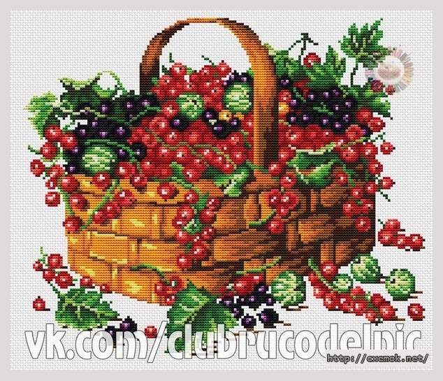 Download embroidery patterns by cross-stitch  - Смородина