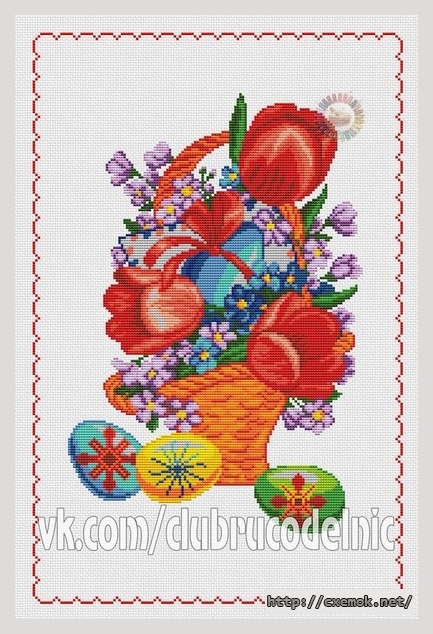 Download embroidery patterns by cross-stitch  - Корзина
