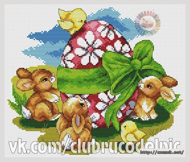 Download embroidery patterns by cross-stitch  - Веселых праздников!