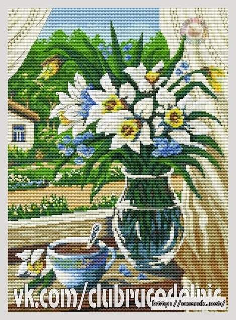 Download embroidery patterns by cross-stitch  - Майское утро
