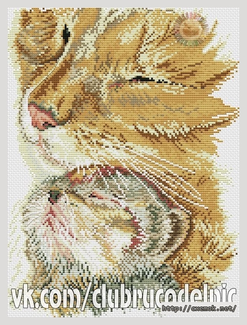 Download embroidery patterns by cross-stitch  - Матьс ребенком