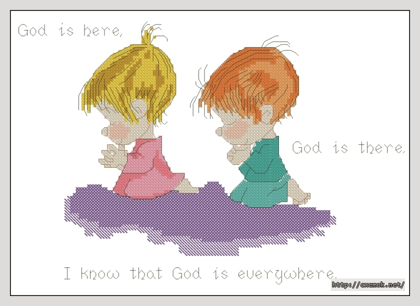 Download embroidery patterns by cross-stitch  - My 1st little prayer, author 