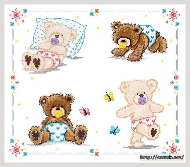Download embroidery patterns by cross-stitch  - Первые шаги