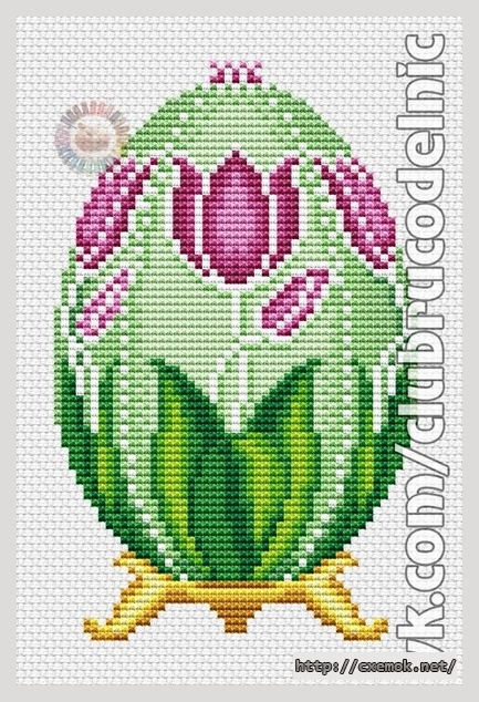 Download embroidery patterns by cross-stitch  - Фаберже