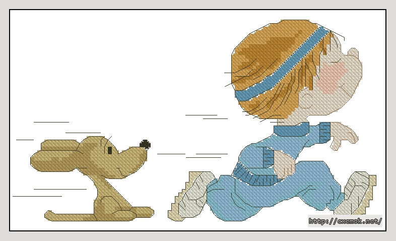 Download embroidery patterns by cross-stitch  - Jogging 2, author 