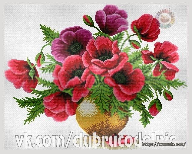 Download embroidery patterns by cross-stitch  - Лето красное