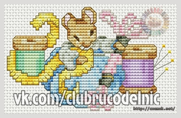 Download embroidery patterns by cross-stitch  - Мишь рукодельница