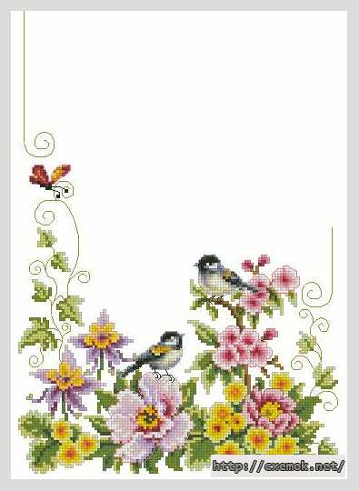 Download embroidery patterns by cross-stitch  - Пасхальна доріжка