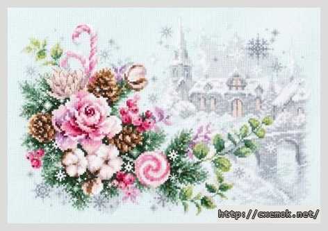 Download embroidery patterns by cross-stitch  - Рождественское настроение