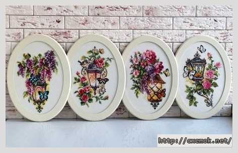Download embroidery patterns by cross-stitch  - Свет фонарики