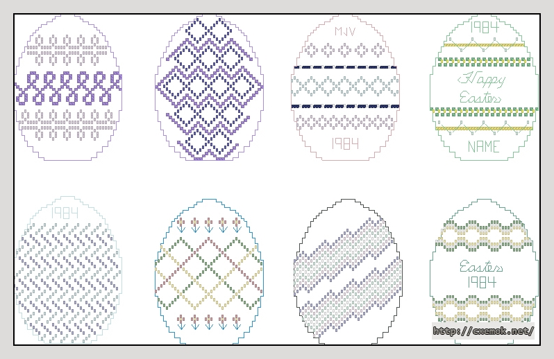 Download embroidery patterns by cross-stitch  - Easter beading, author 