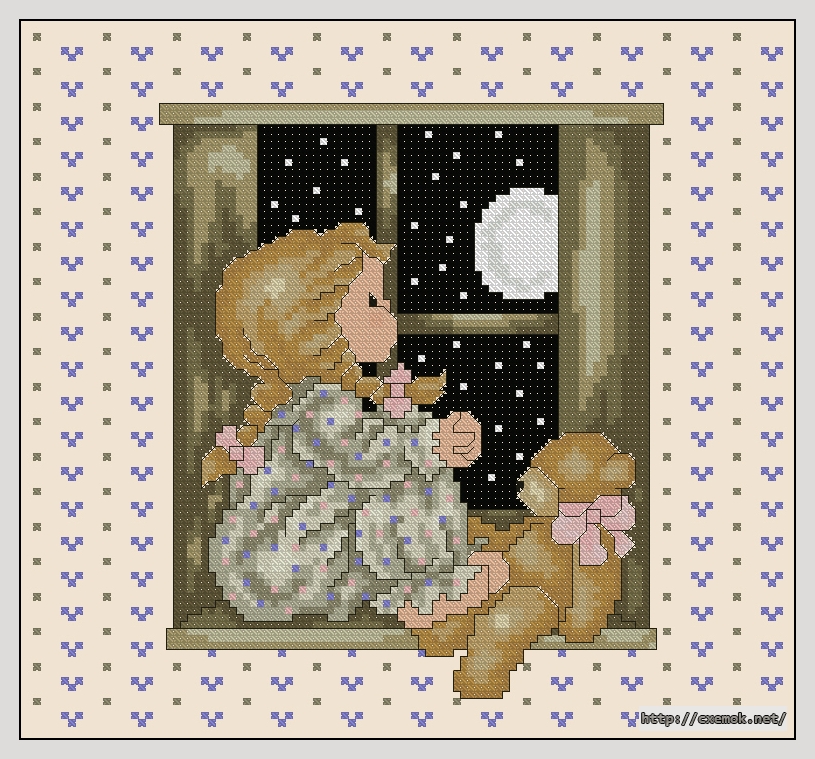 Download embroidery patterns by cross-stitch  - Wish upon a star, author 