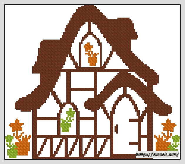 Download embroidery patterns by cross-stitch  - Chalet, author 