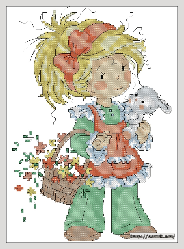 Download embroidery patterns by cross-stitch  - Easter bunny, author 