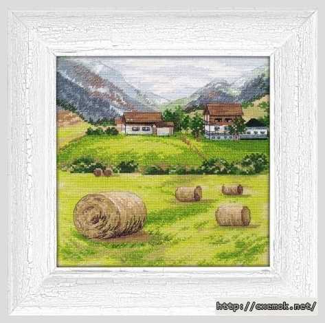 Download embroidery patterns by cross-stitch  - Поле в деревне