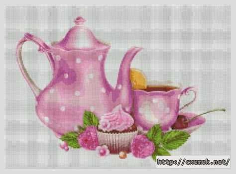 Download embroidery patterns by cross-stitch  - Малиновое очарование