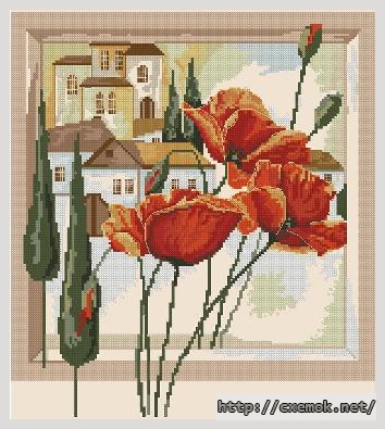Download embroidery patterns by cross-stitch  - Композиция, author 