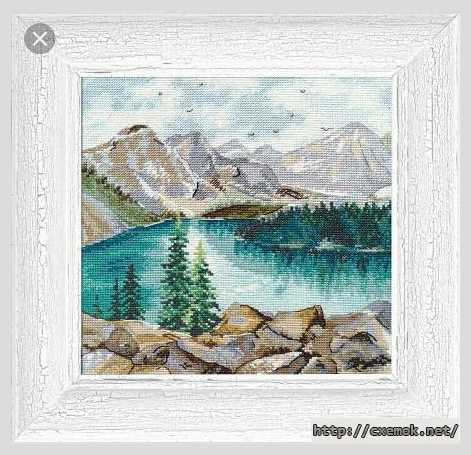 Download embroidery patterns by cross-stitch  - Горы