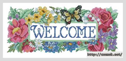 Download embroidery patterns by cross-stitch  - Welkom