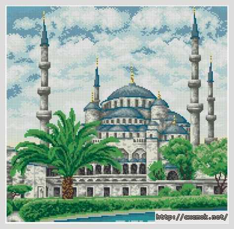 Завантажити схеми вишивки нитками / хрестом  - Голубая мечеть