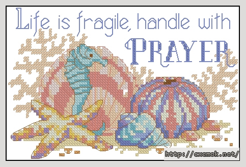 Download embroidery patterns by cross-stitch  - Life''s prayer, author 